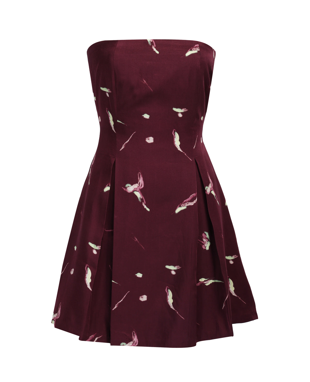 OMBRA DRESS - BURGUNDY WINE