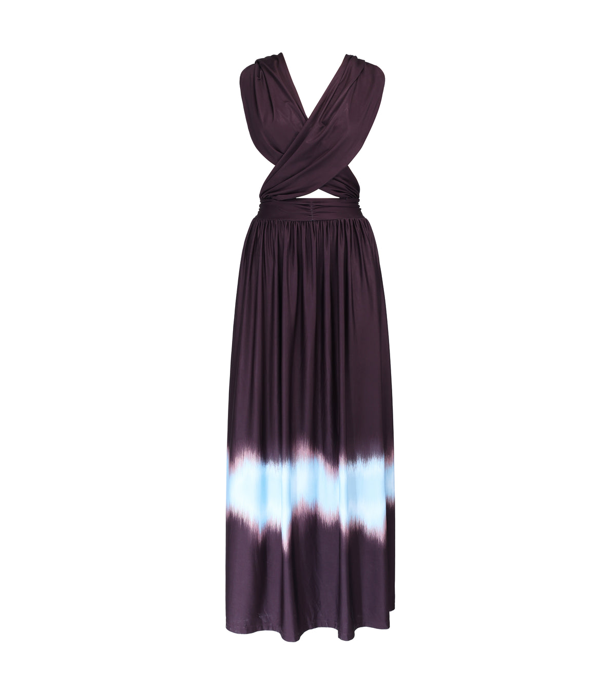 LUME HOODED DRESS - CHOCOLATE BROWN