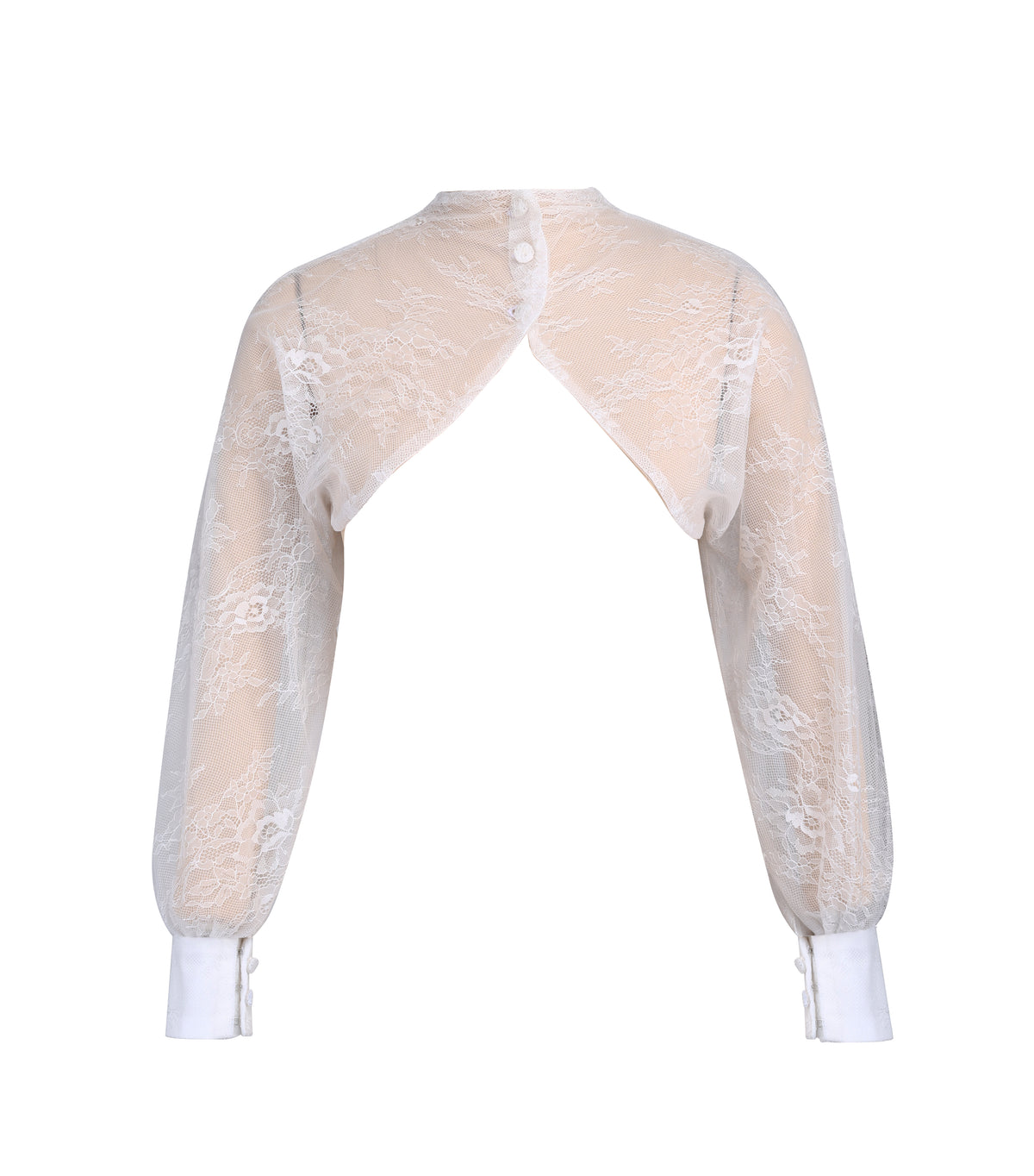 VEIL LACE BOLERO - IVORY