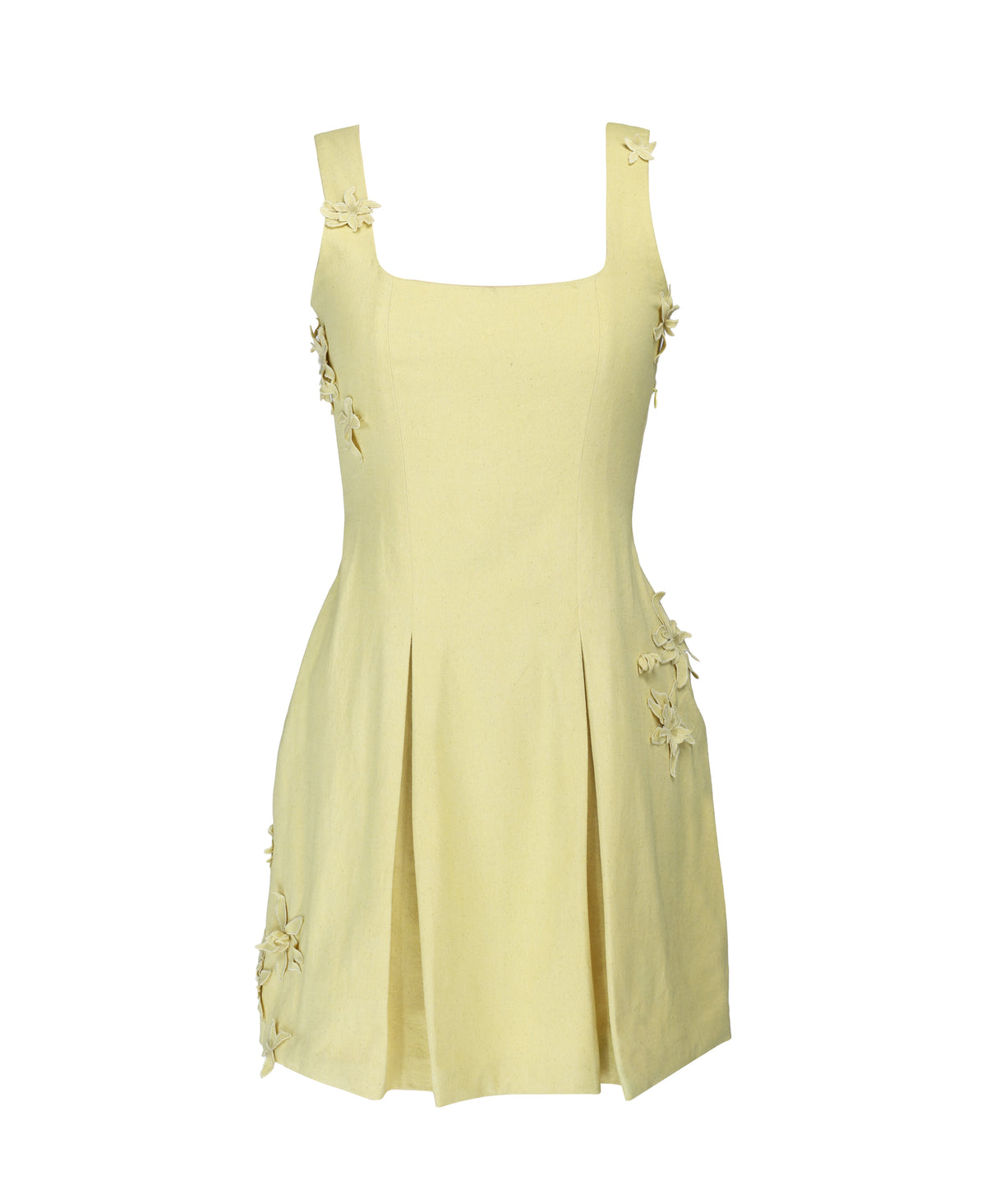 COLUMN MINI DRESS - BUTTERCREAM