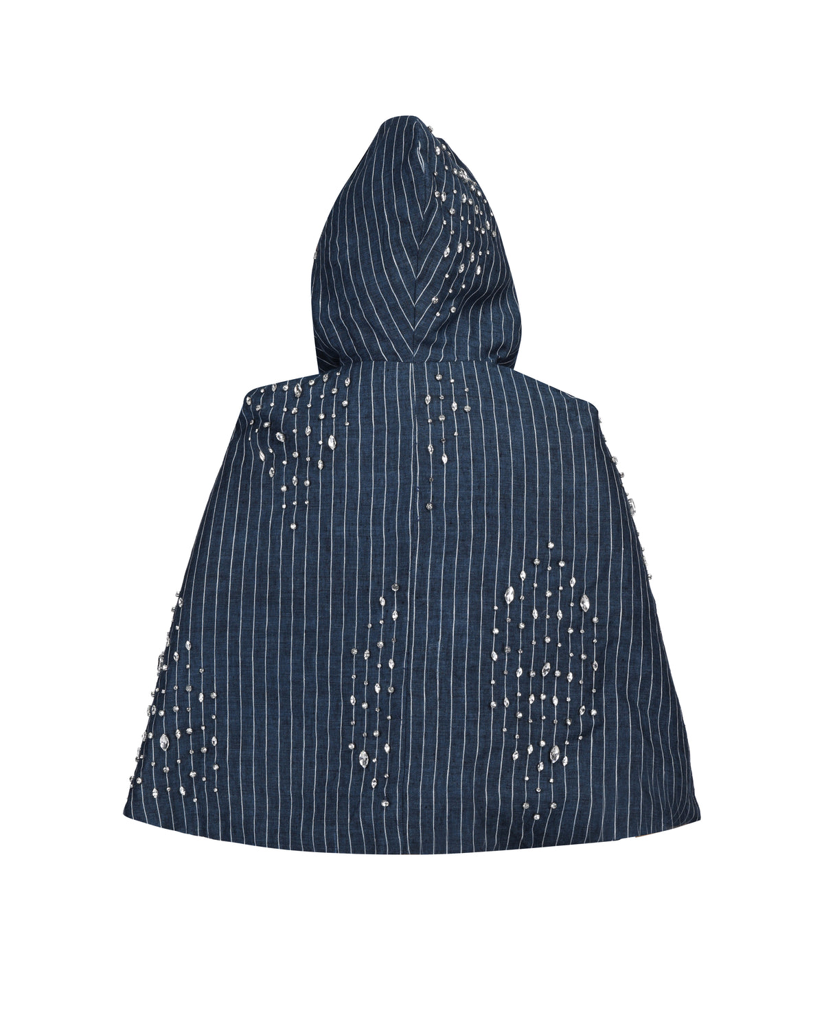 JAPA HOODED CAPE - SKY CAPTAIN