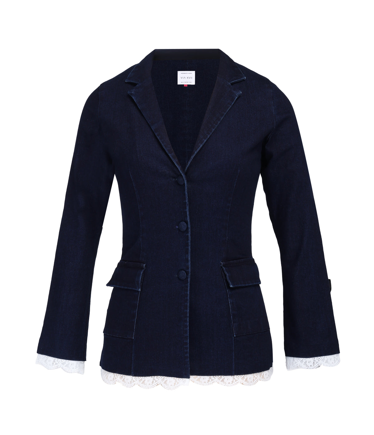 COLUMN BLAZER - WASHED DENIM