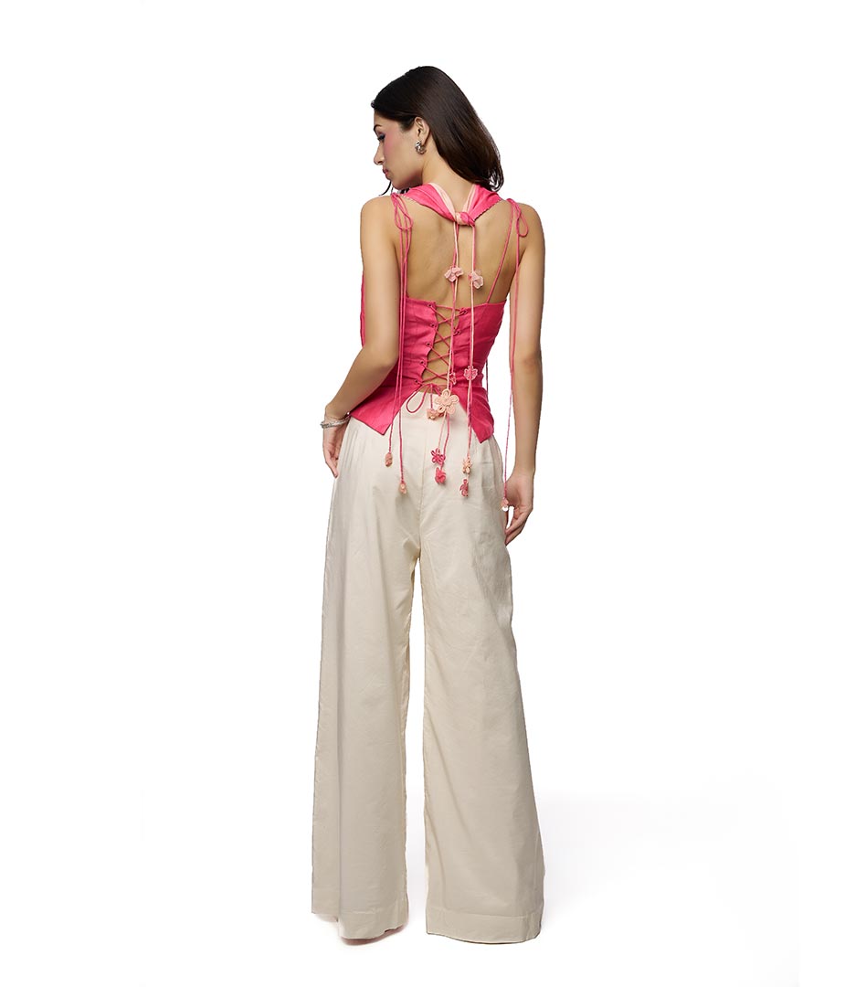 Ivory high waist pants