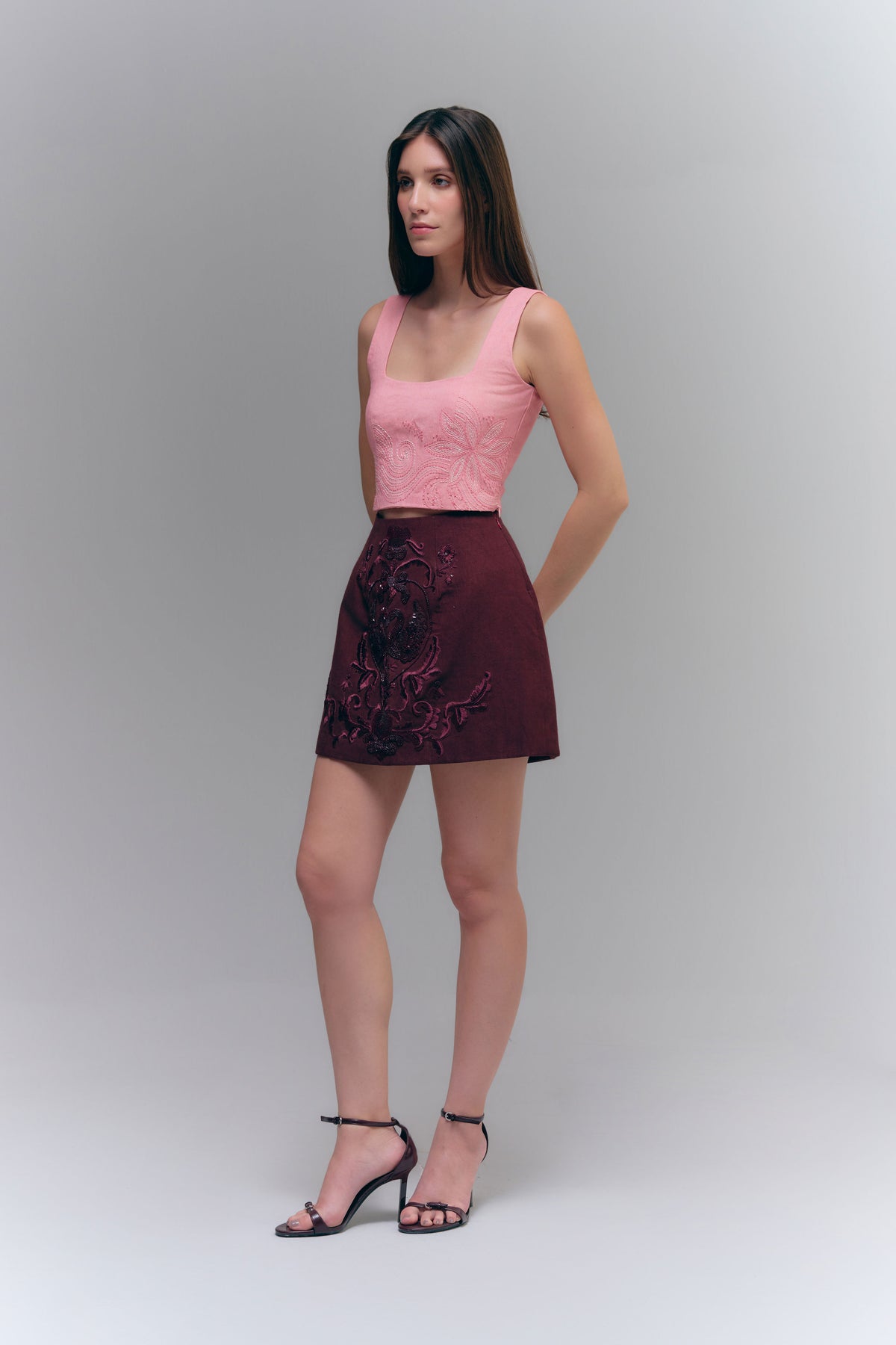 MITHILA CROP TOP - ROSE DUST