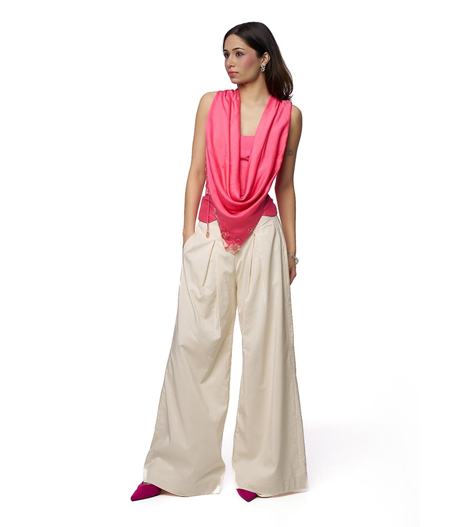 Ivory high waist pants