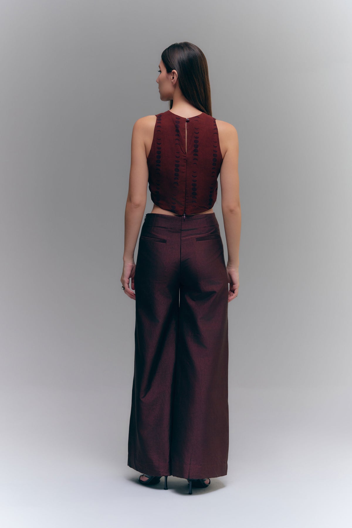 BRAID SEAM PANTS - CHOCOLATE BROWN