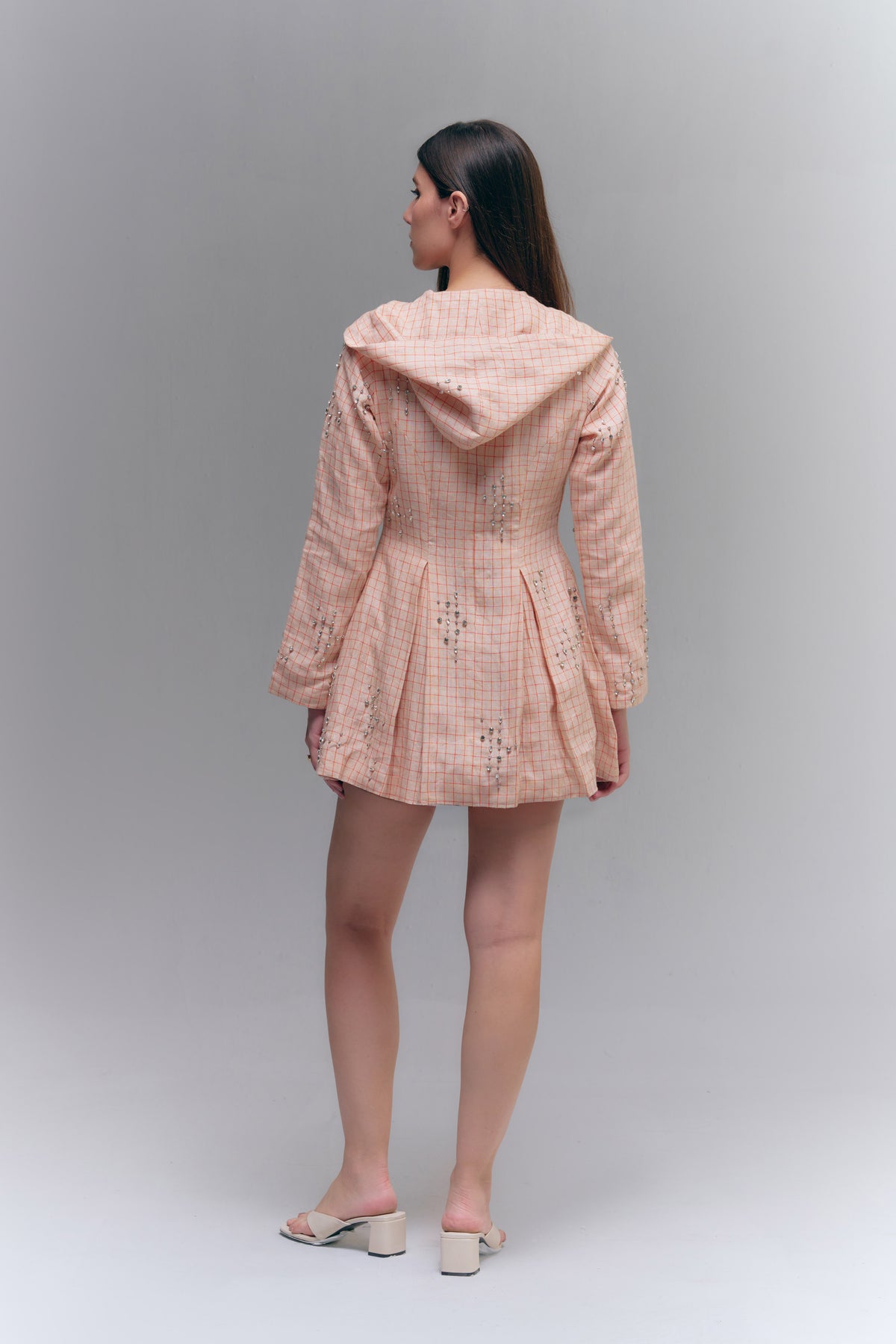 JAPA HOODED DRESS - IVORY