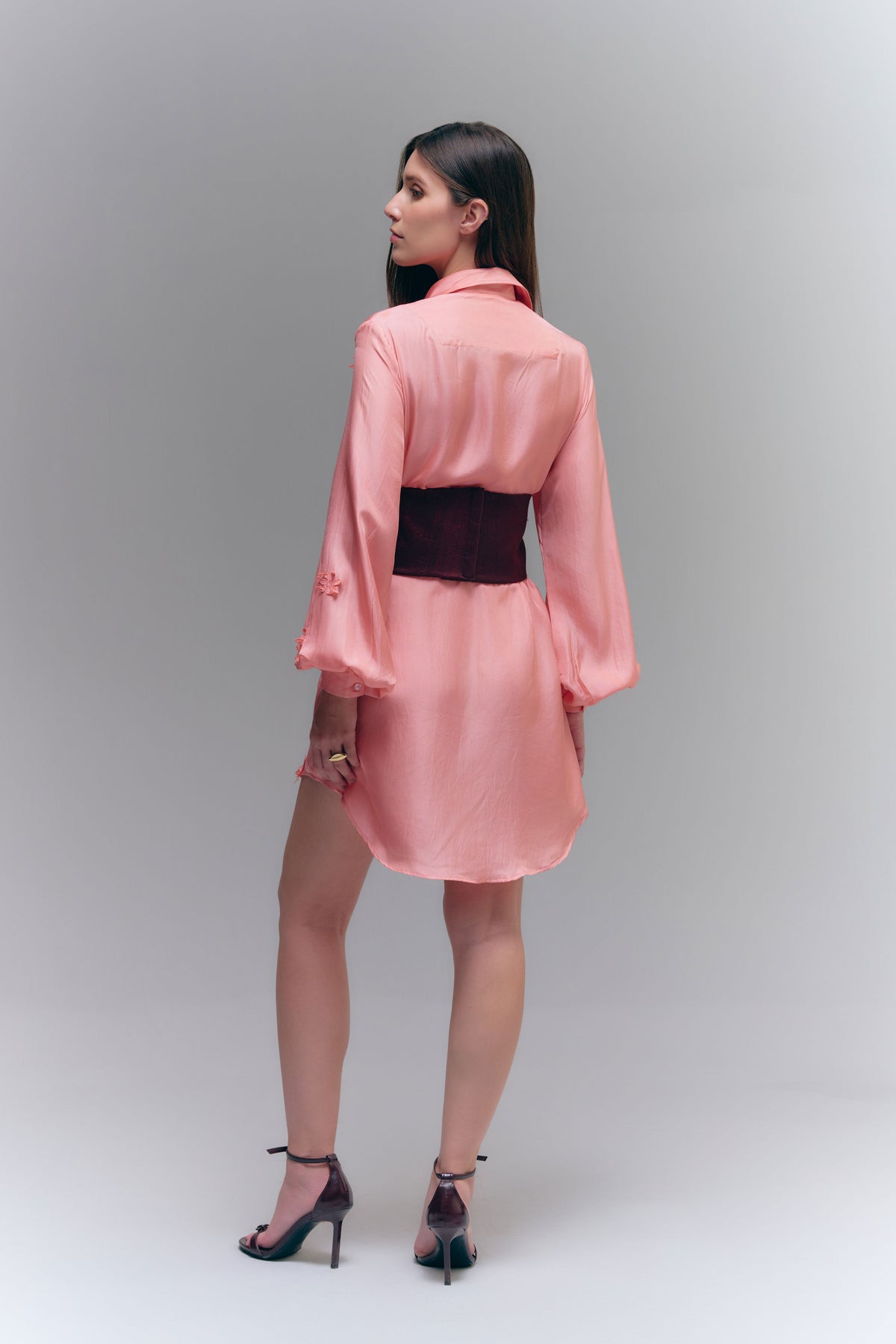 TARA SHIRT DRESS - ROSE DUST