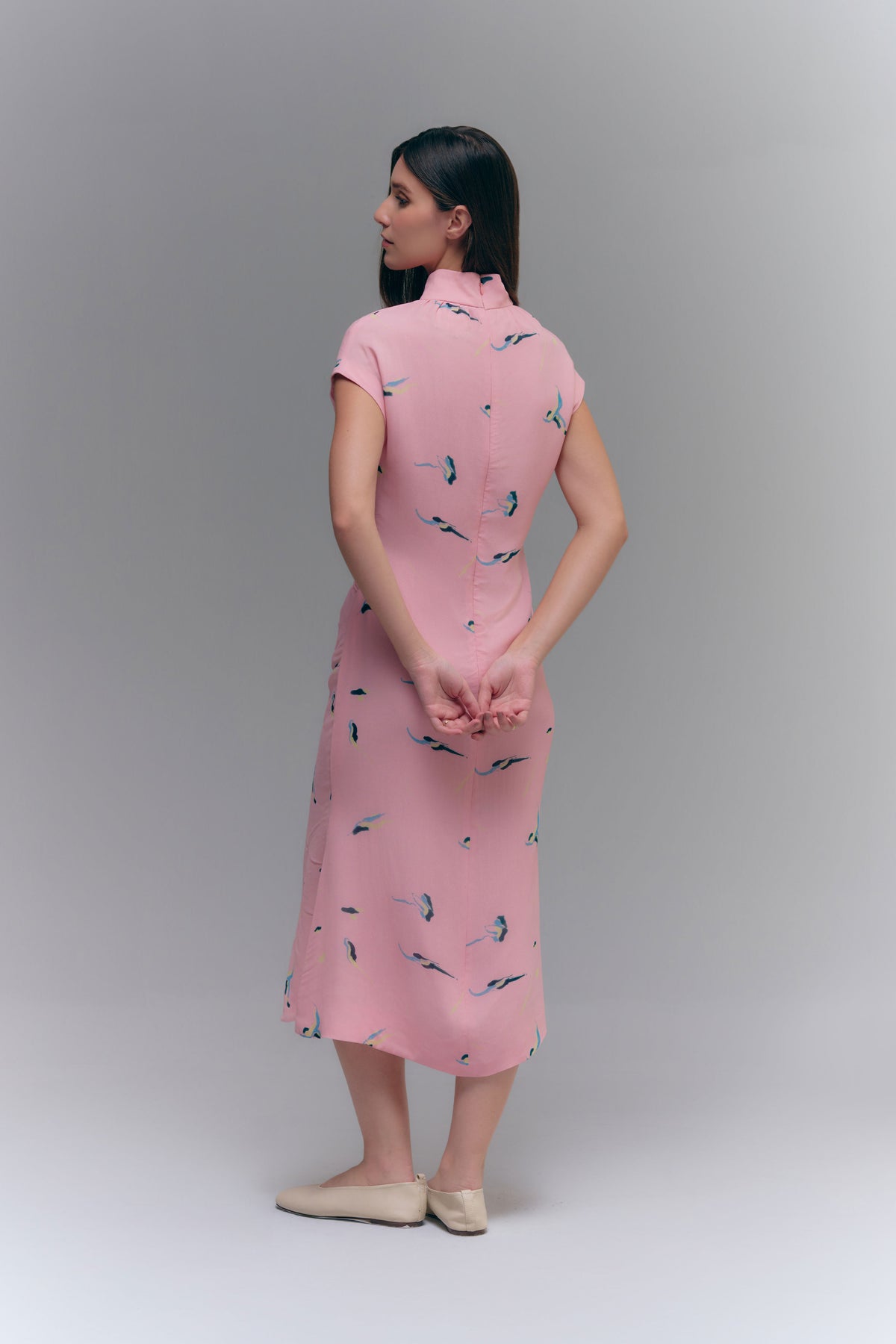 OMBRA MIDI DRESS - ROSE DUST