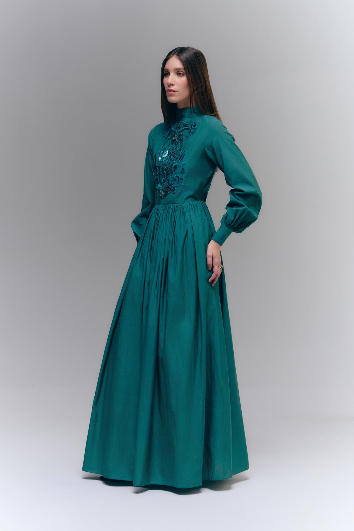 DIVINA AMO GOWN - DEEP TEAL