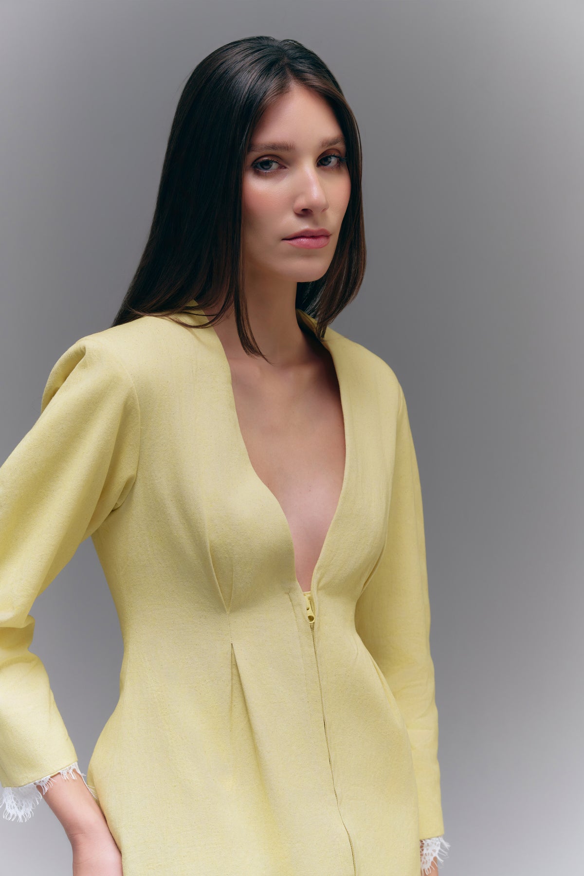 COLUMN JACKET - BUTTERCREAM
