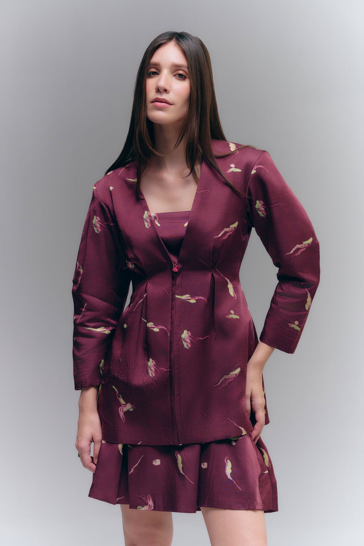 OMBRA JACKET - BURGUNDY WINE