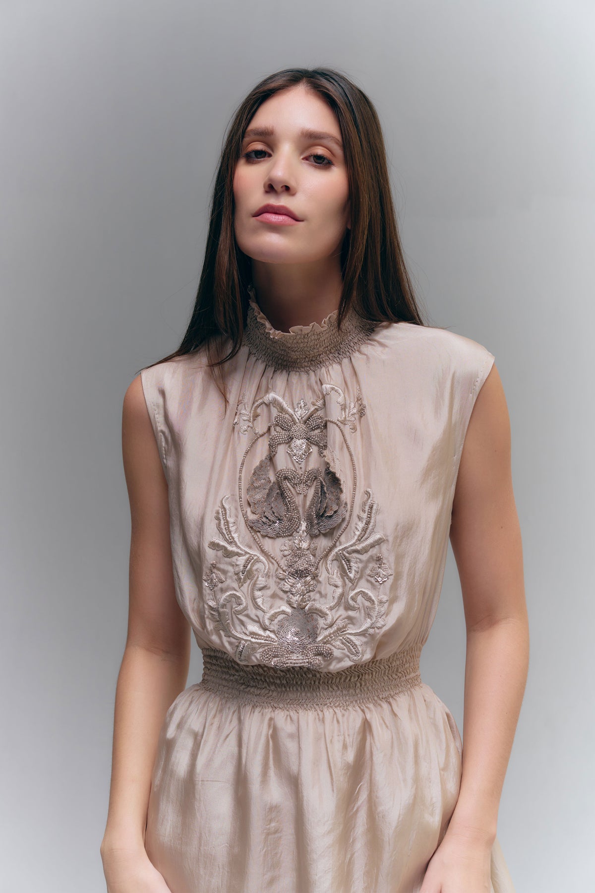 DIVINA AMO DRESS - WARM TAUPE