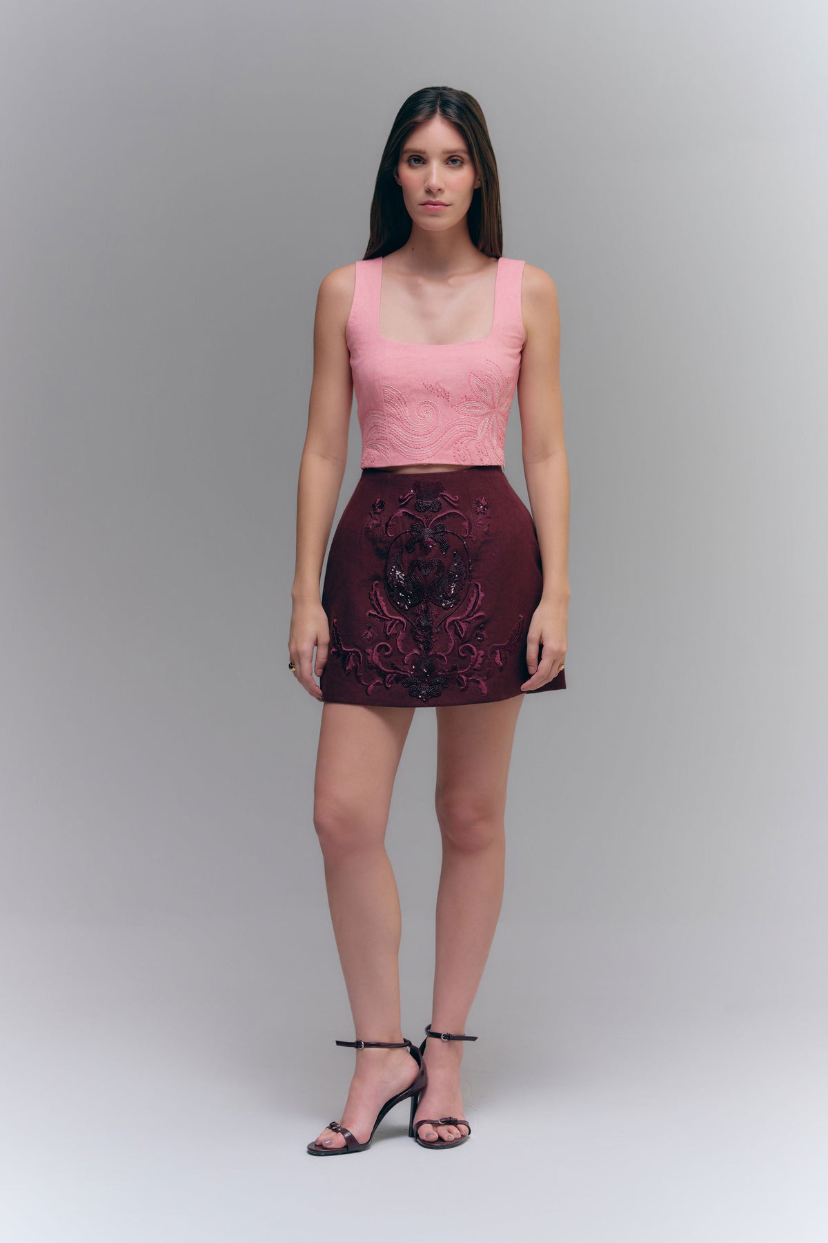 MITHILA CROP TOP - ROSE DUST