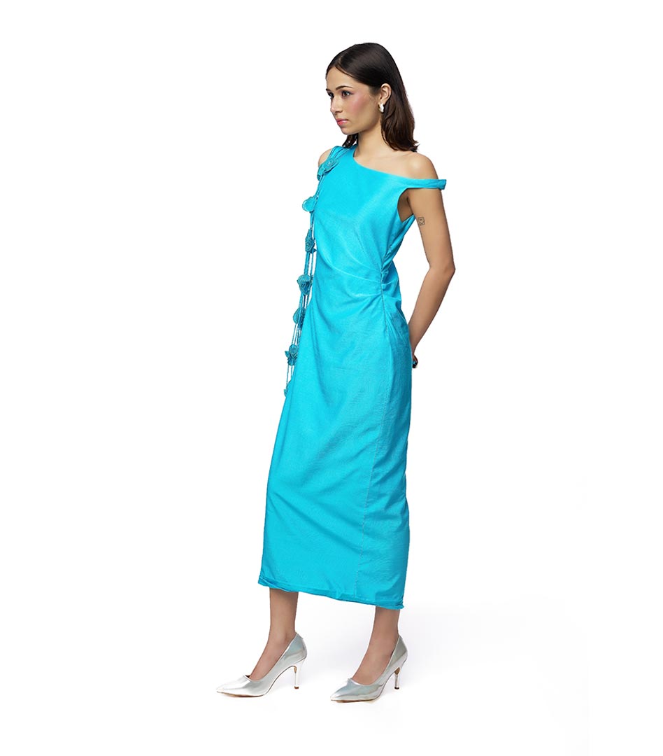 Cascata dress- Blue