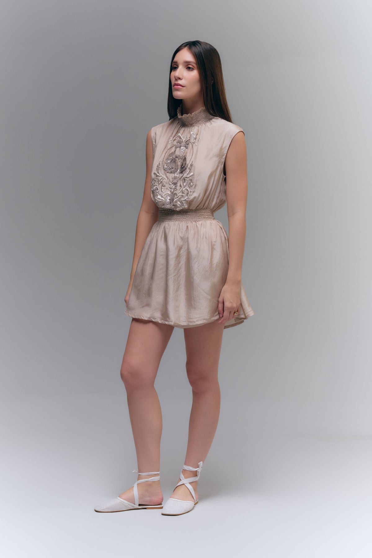 DIVINA AMO DRESS - WARM TAUPE