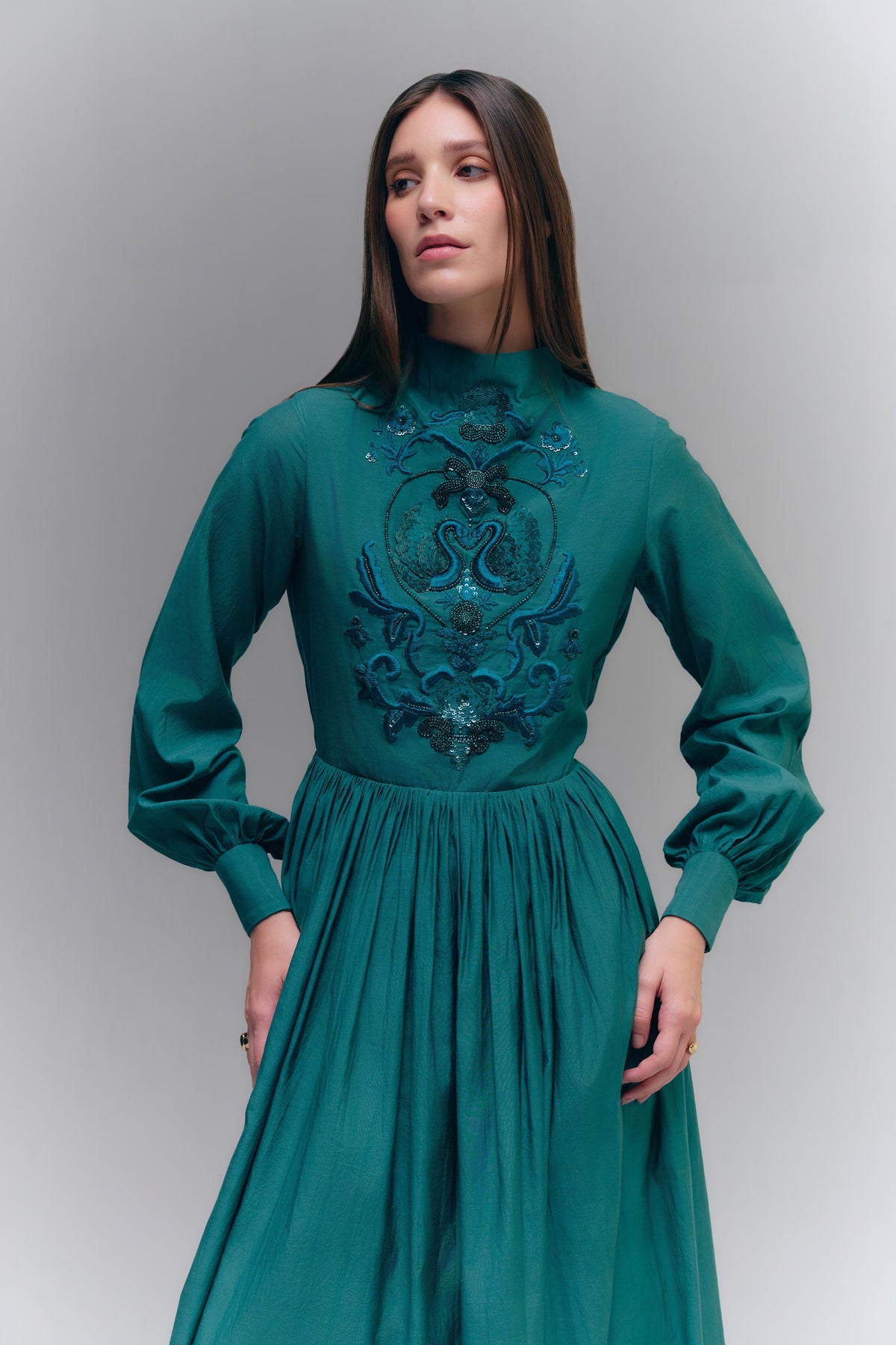 DIVINA AMO GOWN - DEEP TEAL