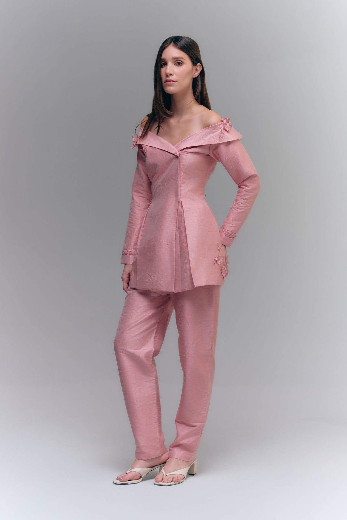BRAID MOM PANTS - ROSE DUST
