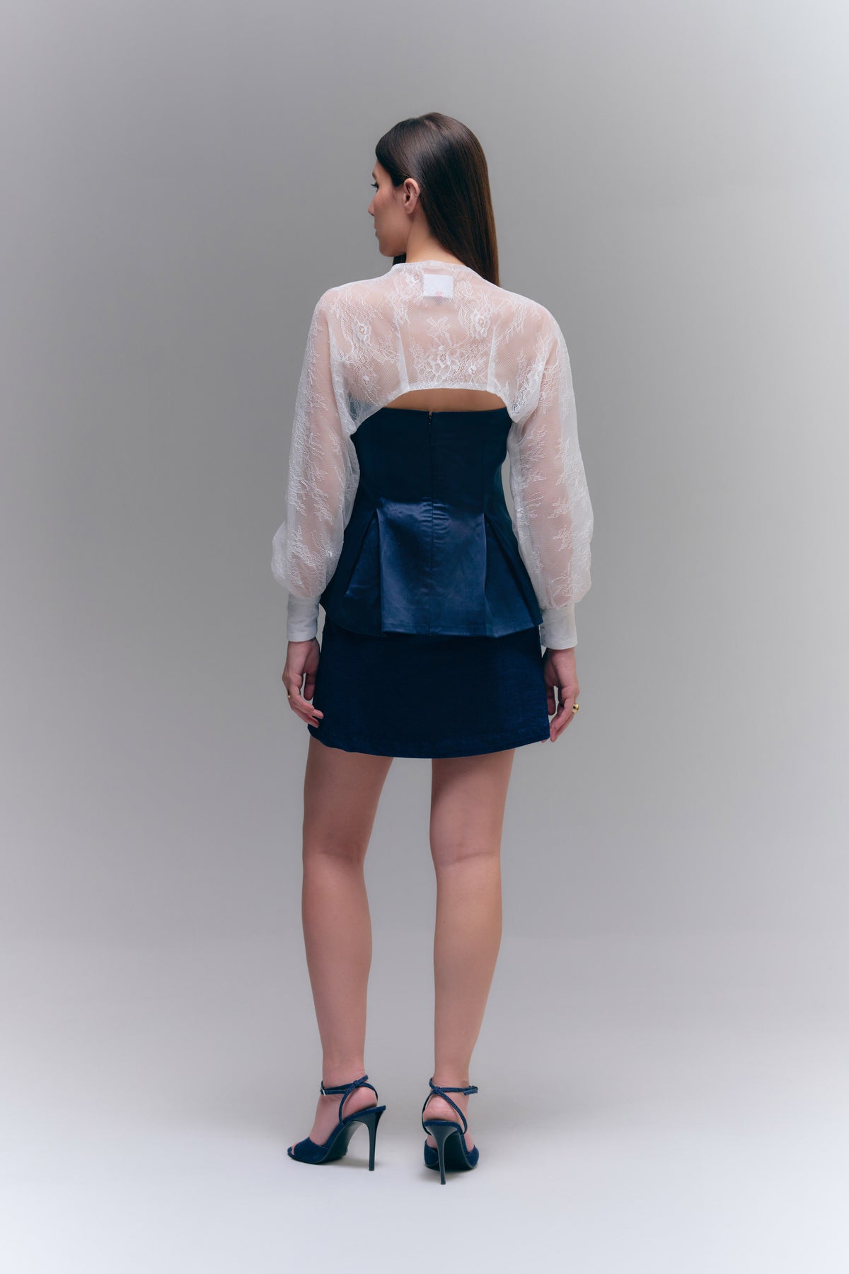 VEIL LACE BOLERO - IVORY