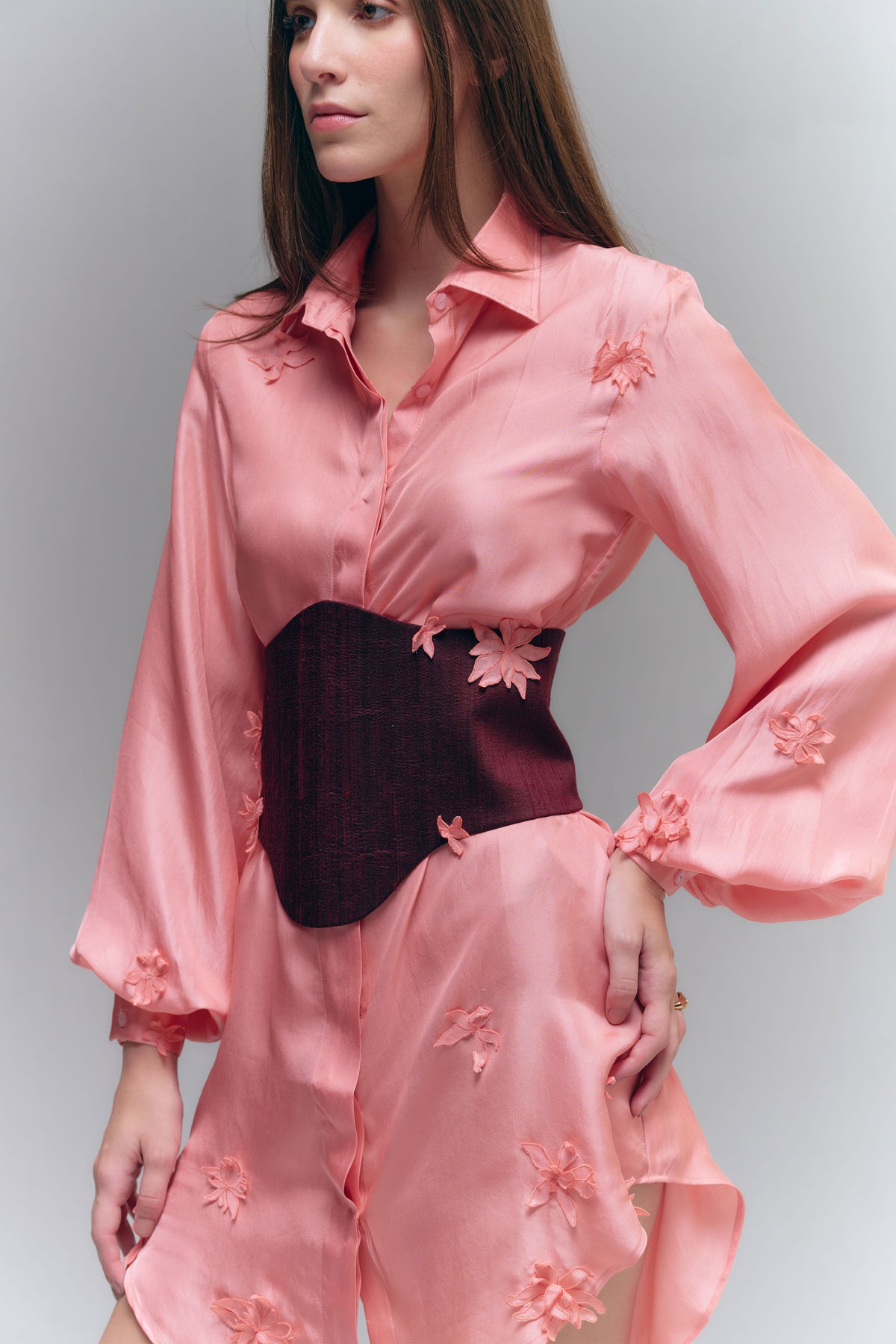 TARA SHIRT DRESS - ROSE DUST