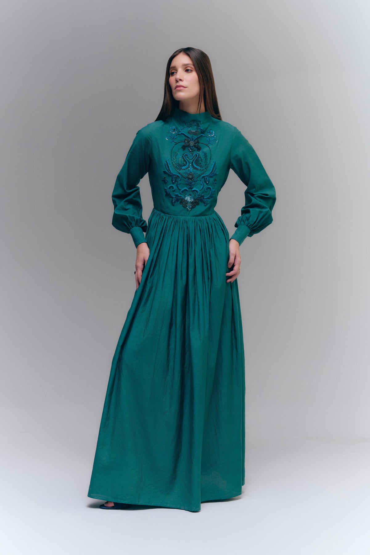 DIVINA AMO GOWN - DEEP TEAL