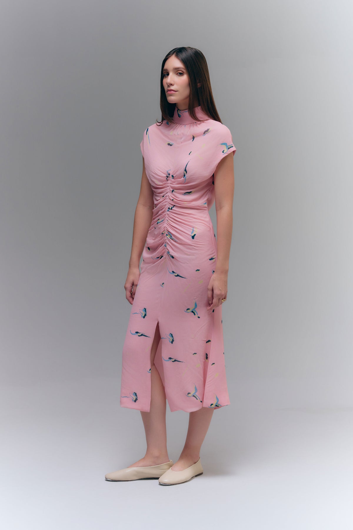 OMBRA MIDI DRESS - ROSE DUST