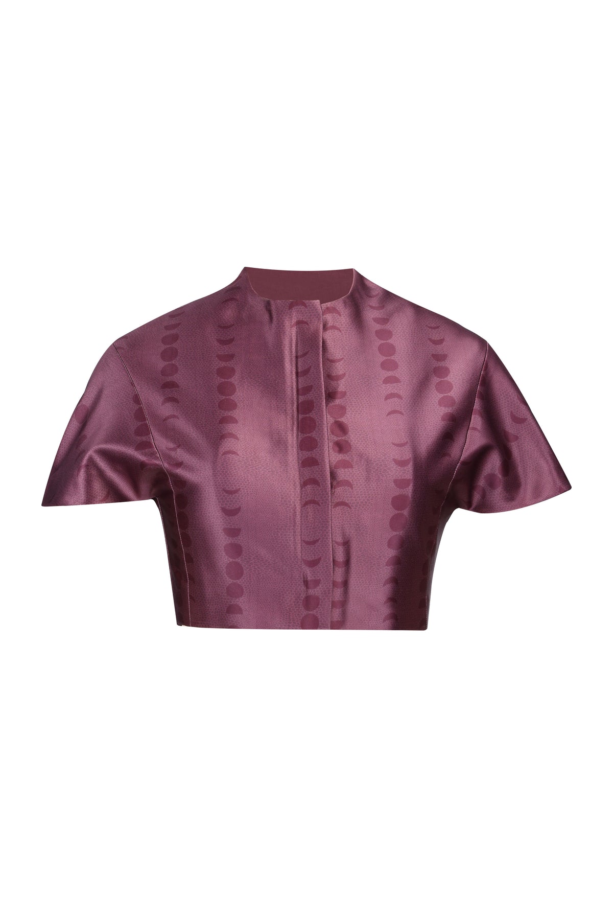 FASI CROP TOP - BURGUNDY WINE