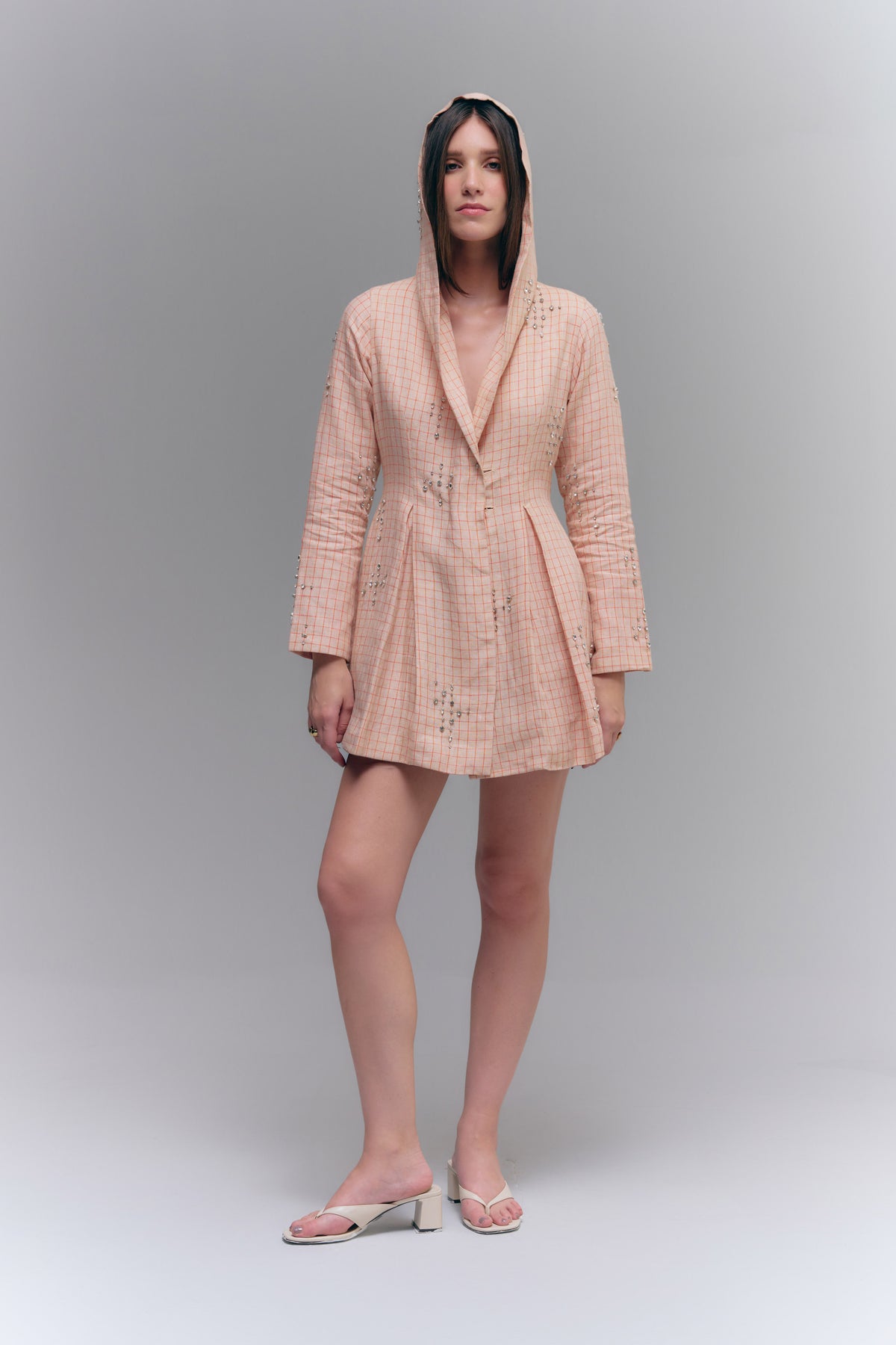 JAPA HOODED DRESS - IVORY