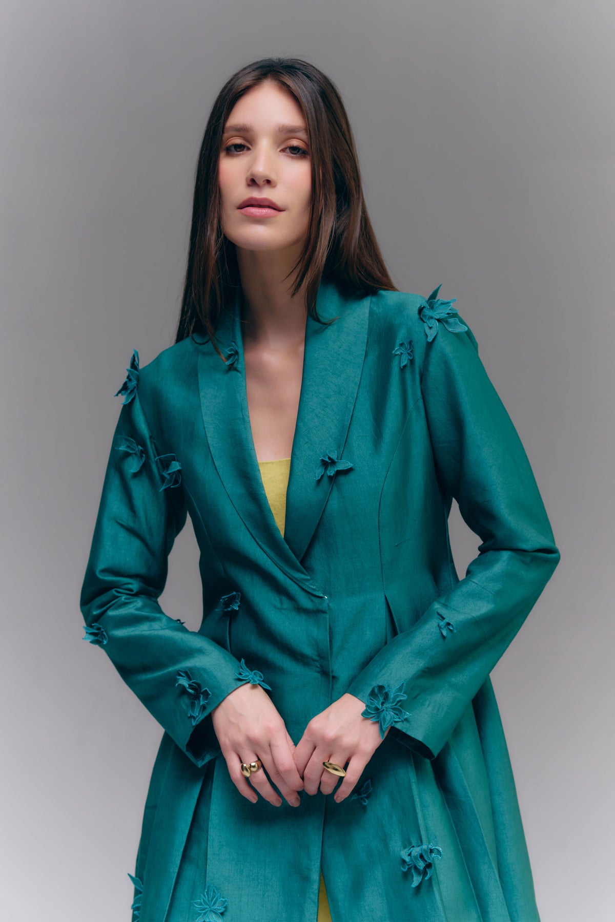 TARA BLAZER DRESS - DEEP TEAL