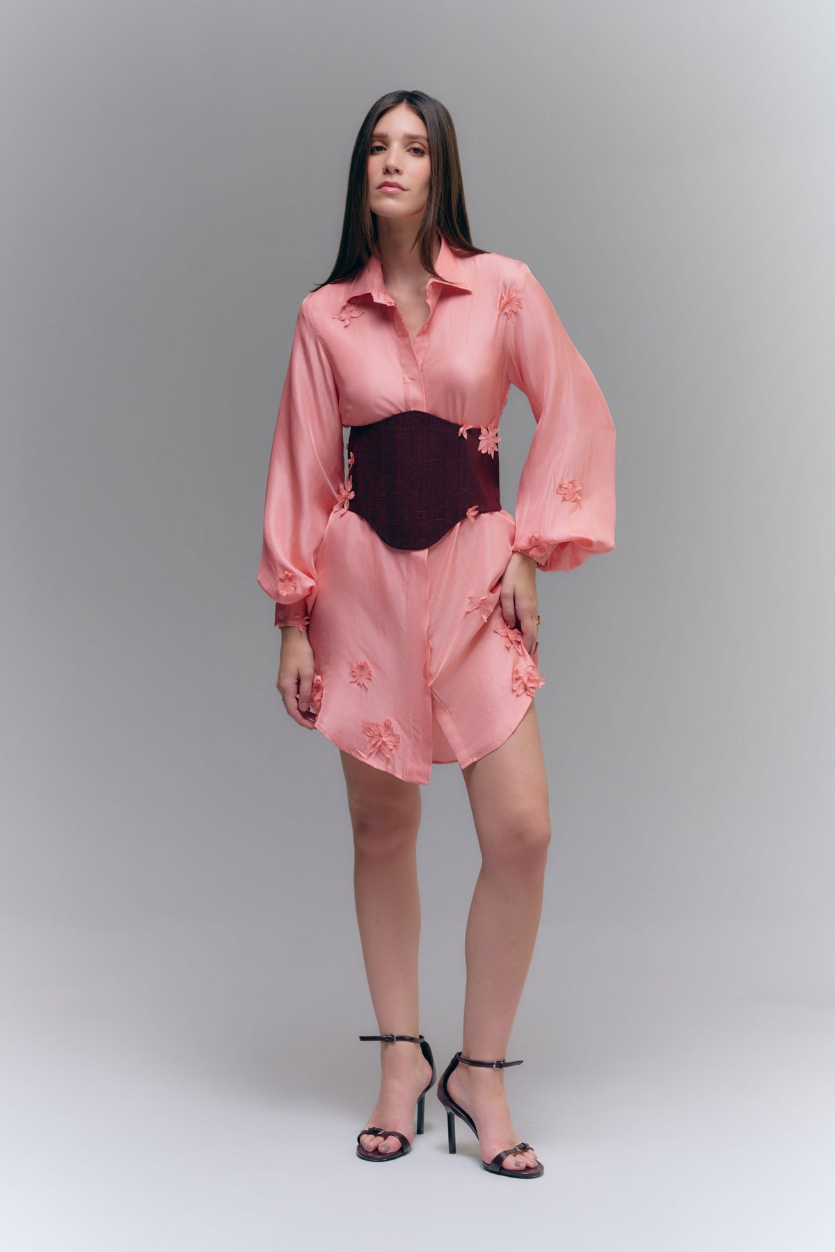 TARA SHIRT DRESS - ROSE DUST