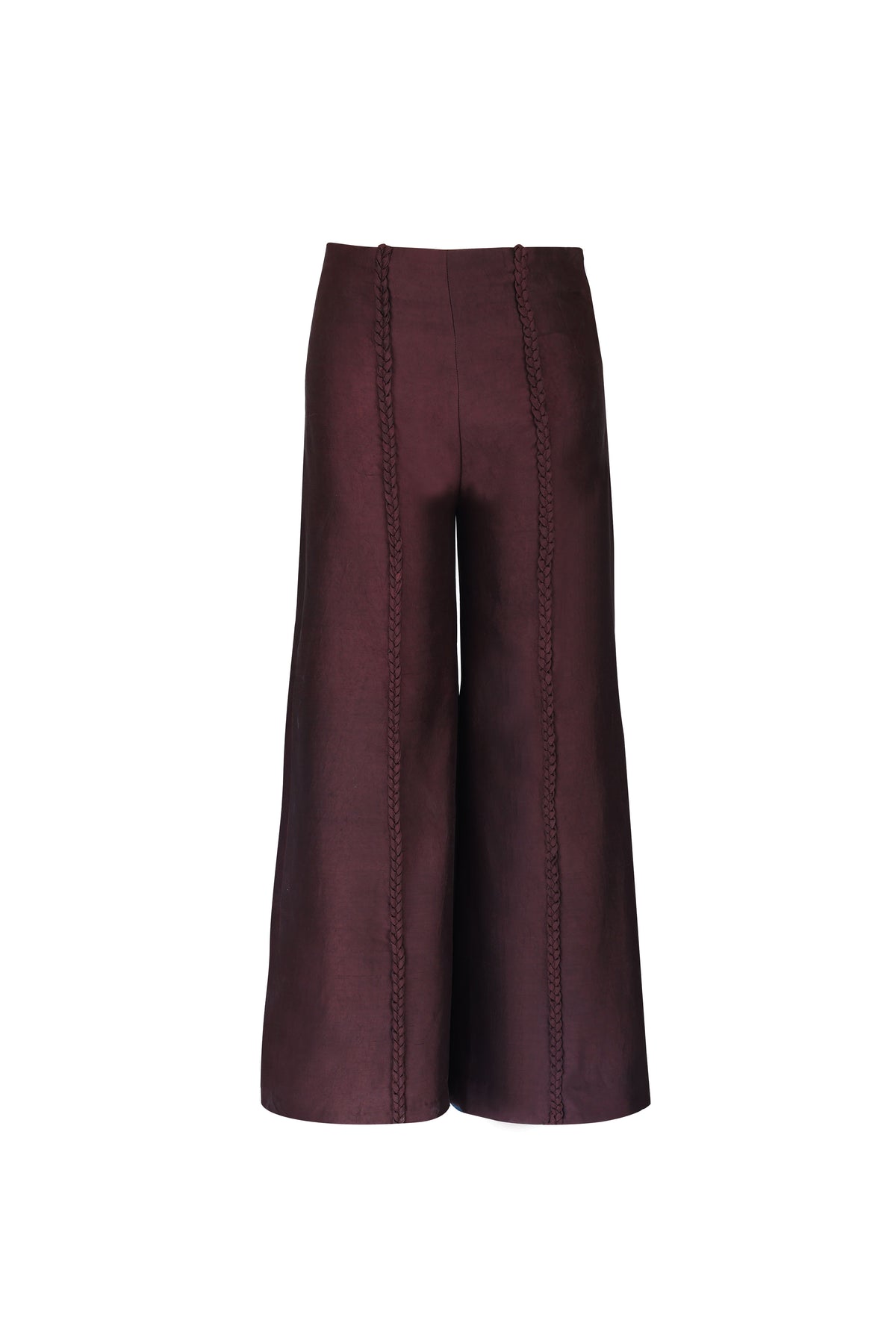 BRAID SEAM PANTS - CHOCOLATE BROWN