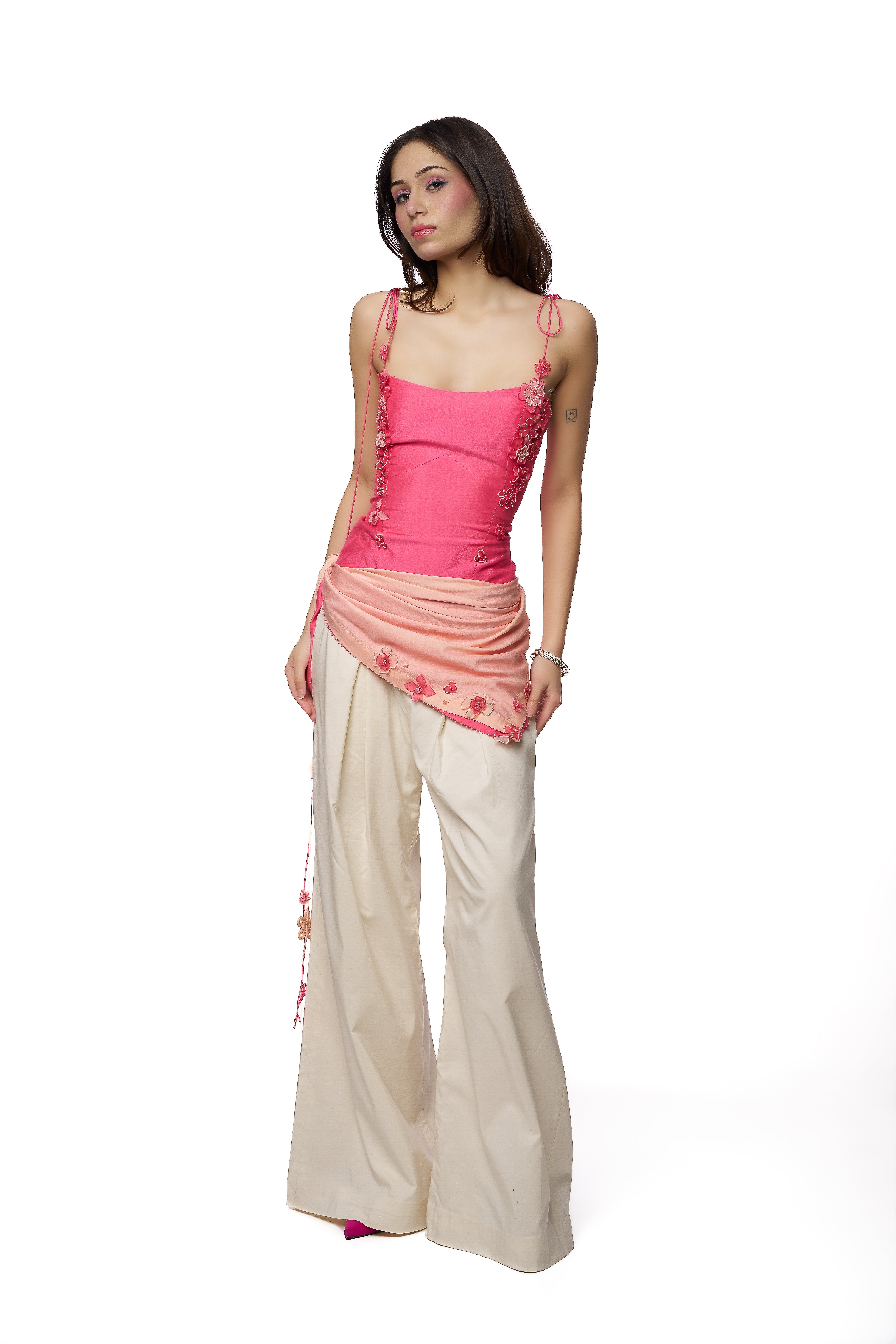 ARIA SCARF - THRIFT PINK