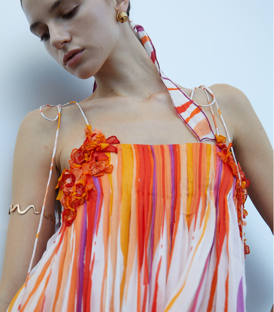 Filigrana Pleated Dress