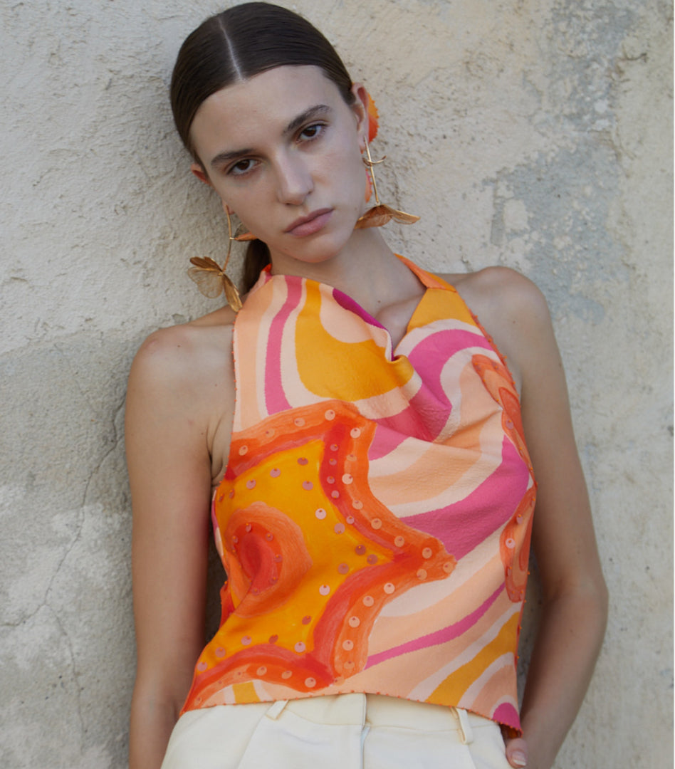 Millefiori Halter Top