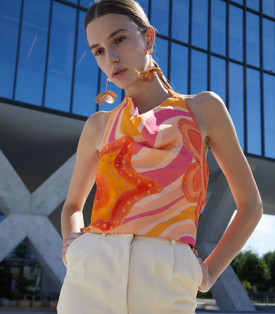 Millefiori Halter Top