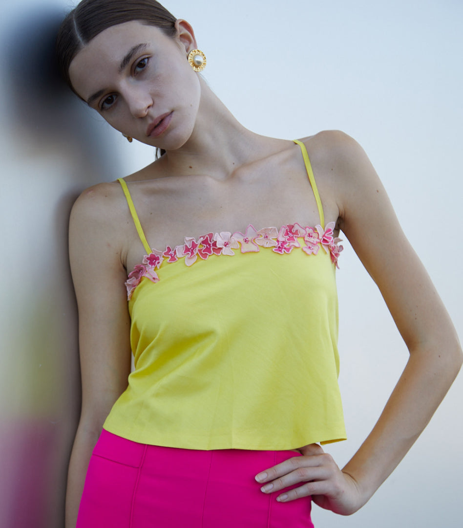 Yellow Crop Top